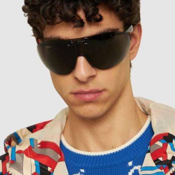 FINAL PRICE NEW GUCCI GG1656S 001 BLACK GREY SUNGLASSES - Picture 4 of 11